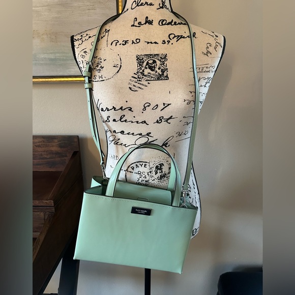 Kate Spade $298 MSRP NWT Spazzolato Small Tote, Pistachio Cream - Picture 16 of 16